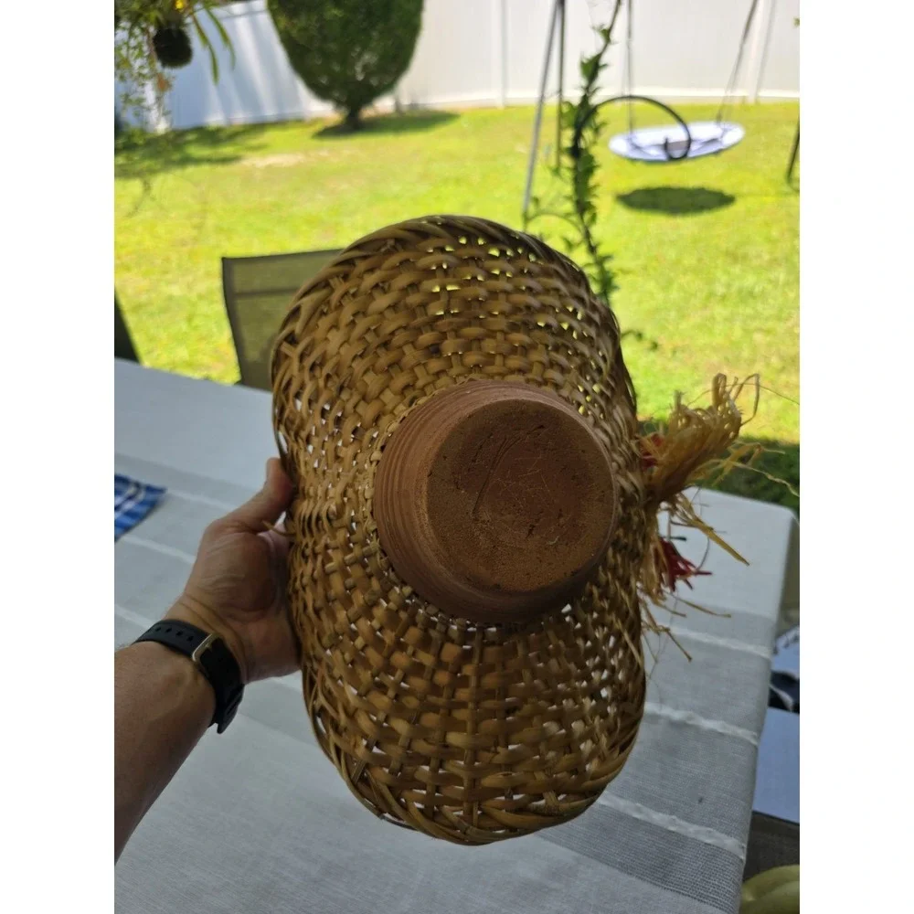 Handmade woven basket